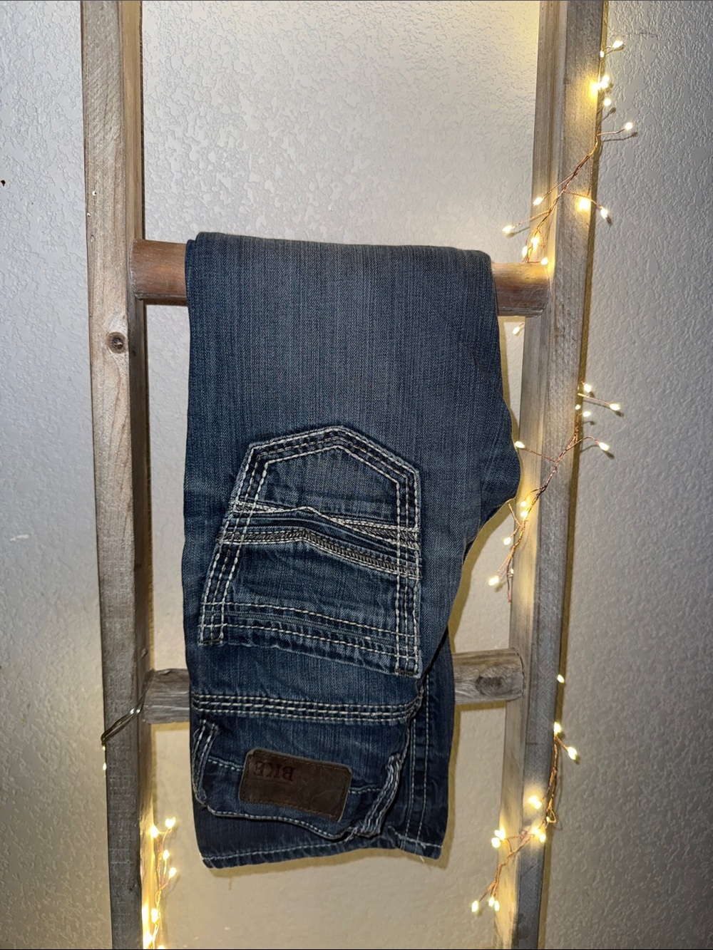 BKE denim Youth Boys Dark Wash Denim Jeans